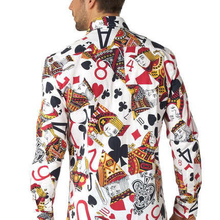 Camicia da uomo con carte da gioco del casinò OppoSuits