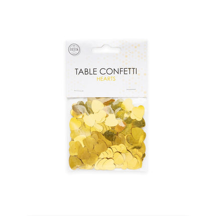 Coriandoli da tavola Cuori Oro