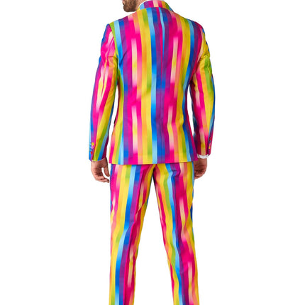 Tuta a strisce arcobaleno da uomo OppoSuits