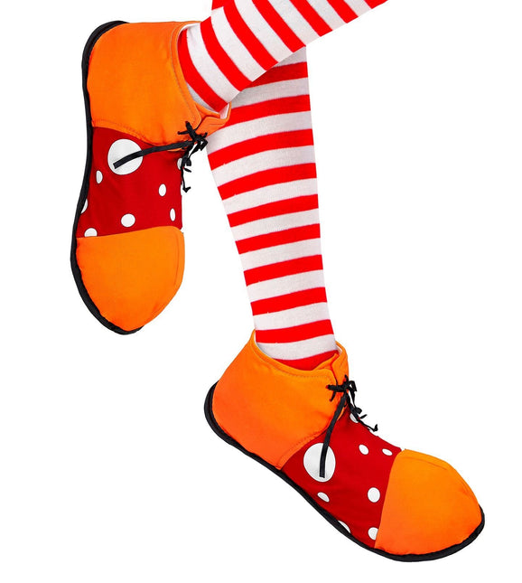 Clown dalle scarpe rosse