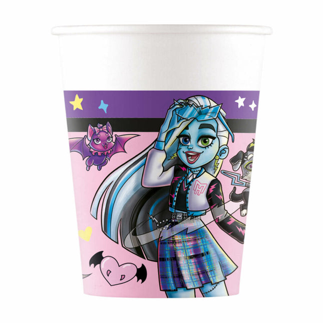 Tazze Monster High 200ml 8 pezzi