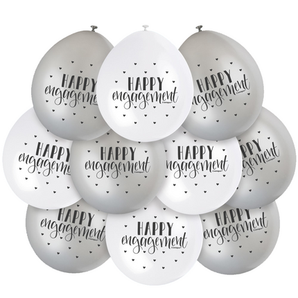 Palloncini di fidanzamento Happy Engagement 28cm 10pz