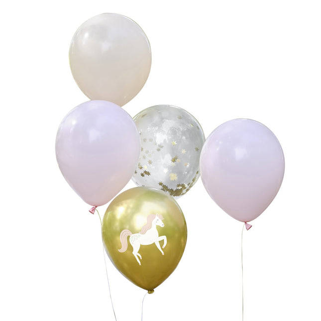 Palloncini Principesse Unicorno 30cm 12pz