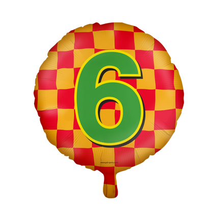 Palloncino ad elio 6 anni colorato vuoto 46 cm