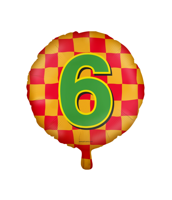 Palloncino ad elio 6 anni colorato vuoto 46 cm