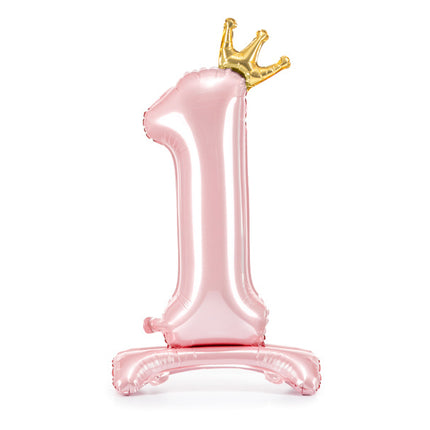 Palloncino Foil Figura 1 Rosa chiaro Standard Vuoto 84cm