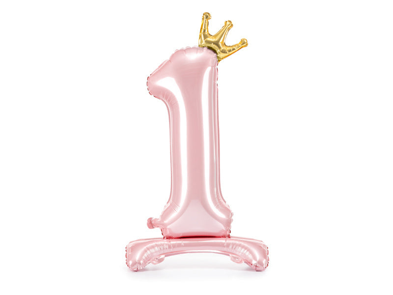 Palloncino Foil Figura 1 Rosa chiaro Standard Vuoto 84cm