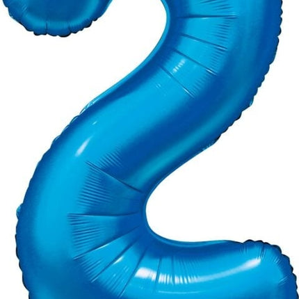 Palloncino figura blu 2 anni lucido 86 cm