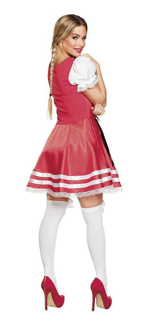 Abito Dirndl Oktoberfest Rosso