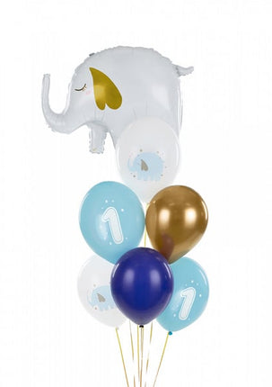 Palloncini 1 Anno Mix Blu 30cm 6pz