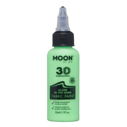 Moon Glow Vernice per tessuti fosforescente verde 30ml