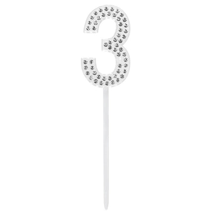 Cake topper 3 anni Diamante 10,5 cm