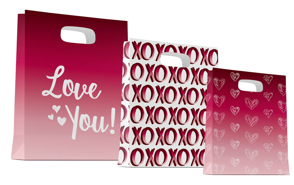 Borsa regalo Love 3 pezzi