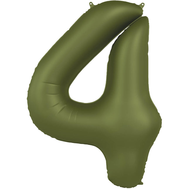 Palloncino 4 anni verde opaco 86 cm