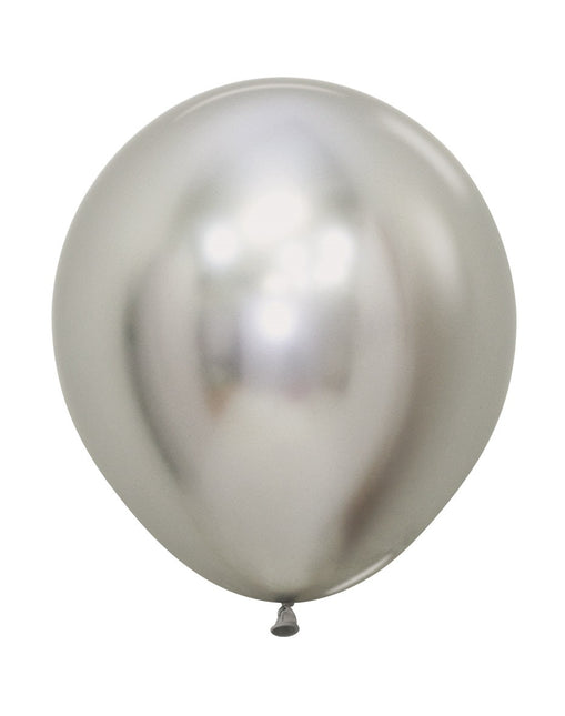 Palloncini Reflex Silver 45cm 6pz