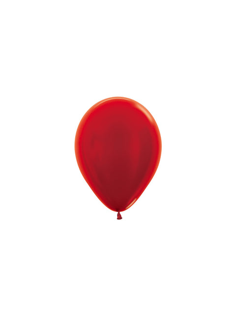 Palloncini Metallic Red 12cm 50pz