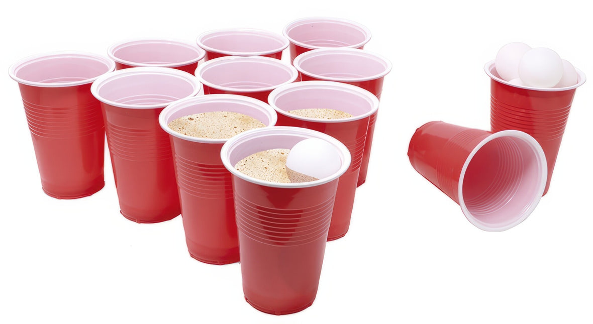 Set di Beerpong rosso 35 pezzi