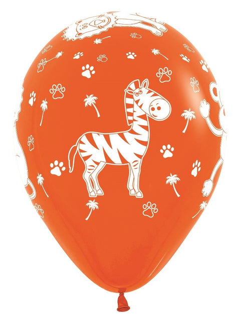 Palloncini Jungle Animals Fashion Mix 30cm 25pz