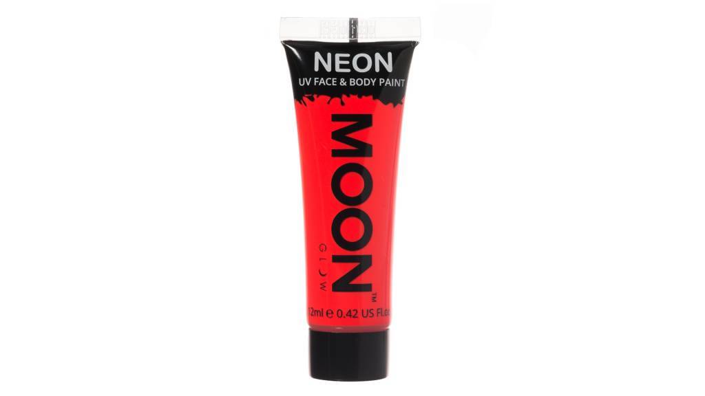 Moon Glow Intense Neon UV Face Paint Rosso Intenso