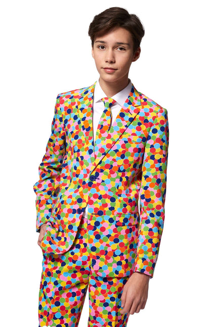 Costume da festa con coriandoli Ragazzo adolescente OppoSuits