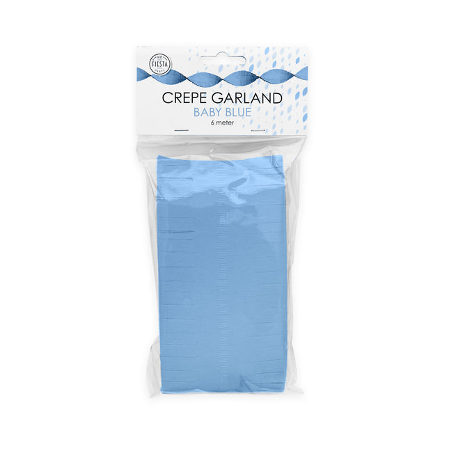 Ghirlande Crepe Azzurro 6m