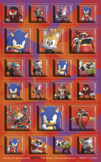 Set di adesivi Sonic grande