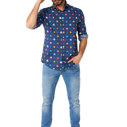 Camicia Pixel PAC-MAN Uomo OppoSuits