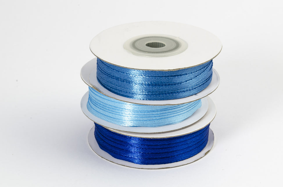 Nastro di raso azzurro 3mm 50m