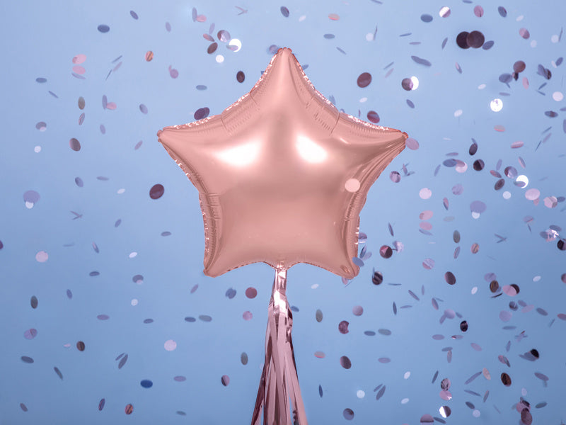 Palloncino ad elio Star Rose Gold lucido vuoto 48 cm