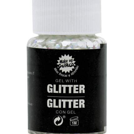 Gel glitterato bianco 20g