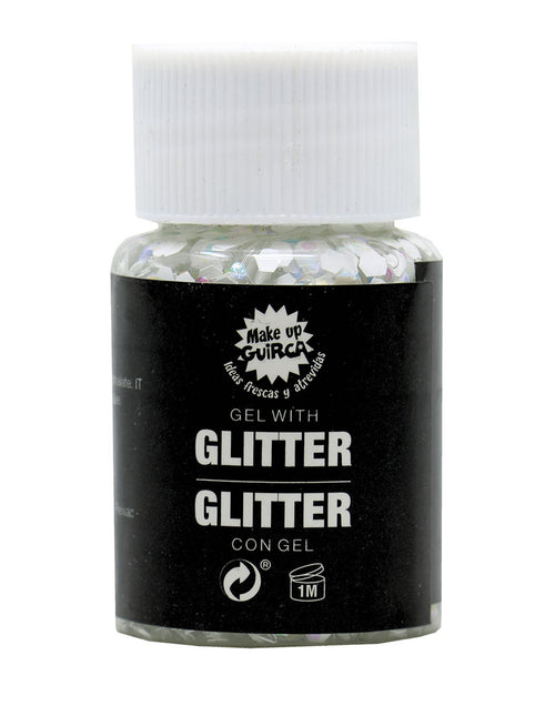 Gel glitterato bianco 20g