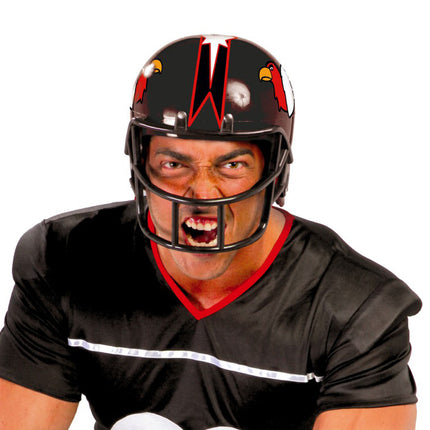 Casco da football americano nero