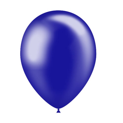 Palloncini blu scuro metallizzati 25cm 50pz