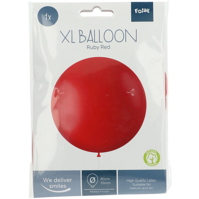 Palloncino rosso rosso rubino 78 cm