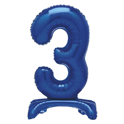 Palloncino Figura Blu 3 Anni Con Standard 76cm