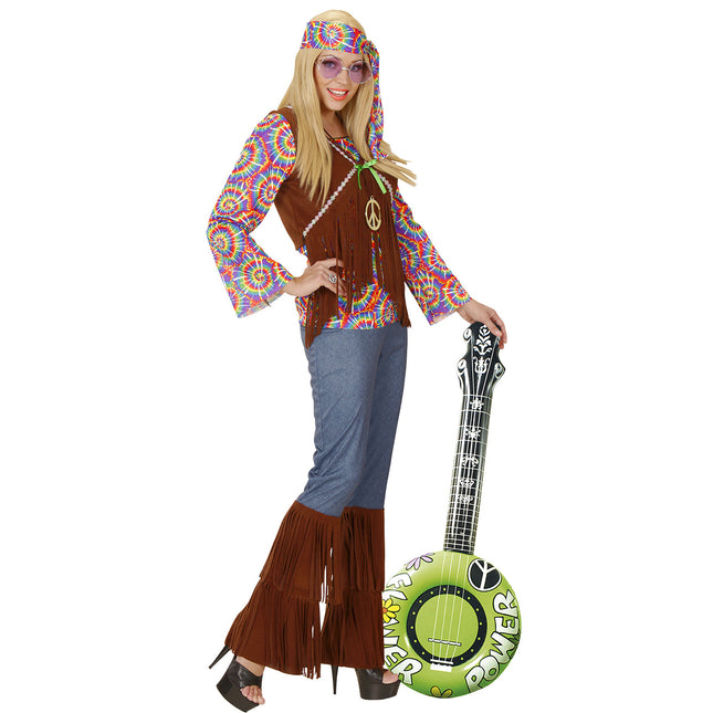 Hippie 60S Finto Banjo Verde Gonfiabile 1m