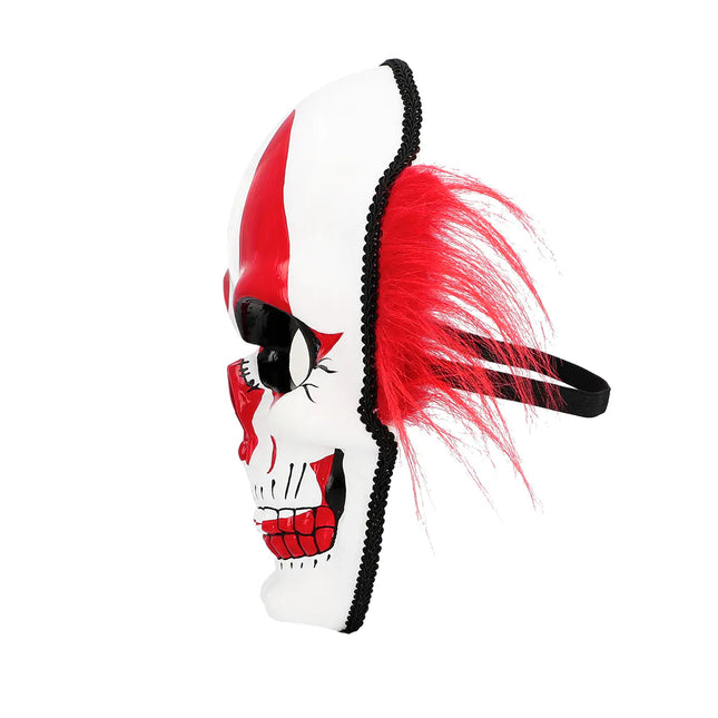 Maschera Clown con capelli