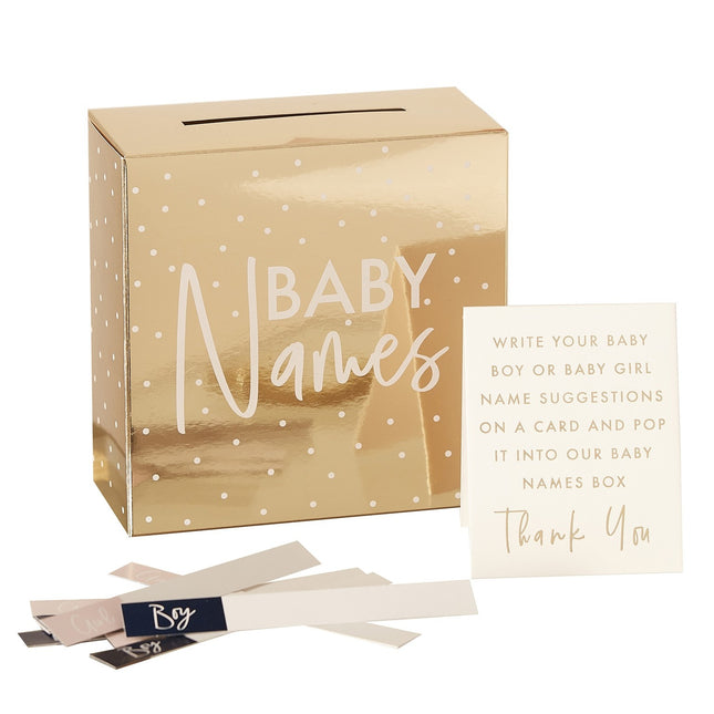 Decorazione da tavolo Baby Shower Names Box