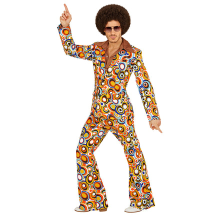 Costume Disco 70S Cerchi colorati da uomo