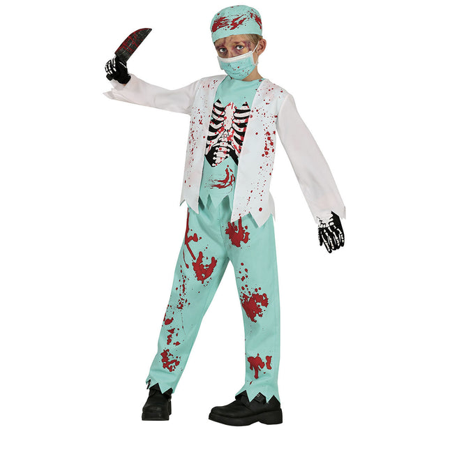 Costume di Halloween da Dottore Bambino Sangue