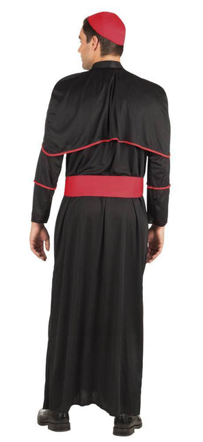 Costume da cardinale nero M/L