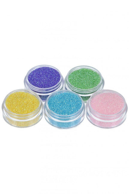 Set di tatuaggi glitterati colorati Unicorno 5 pezzi