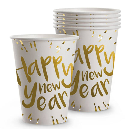 Tazze di Buon Anno in Cartone 250ml 6pz