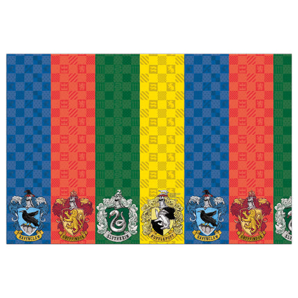 1 tovaglia in carta FSC 120x180cm Harry Potter Case di Hogwarts