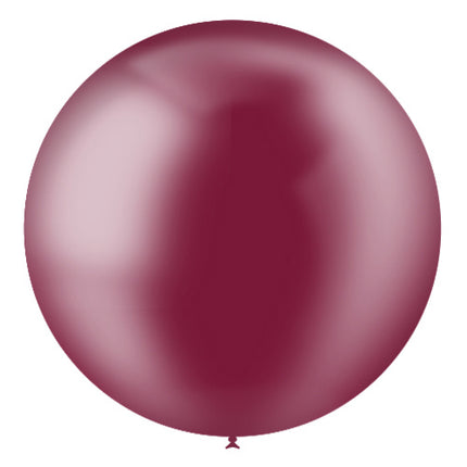 Pallone gigante rosso bordeaux trasparente XL 91 cm