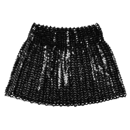 Minigonna Paillettes Nero M