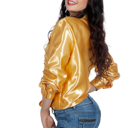 Camicetta Disco Ruffles Oro