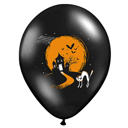 Palloncini di Halloween Boo! 30 cm 6 pezzi