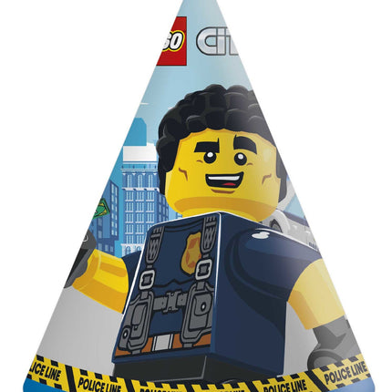 Cappelli da festa Lego City 6 pezzi