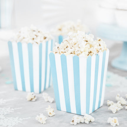 Ciotole per popcorn Mix blu 12,5 cm 6 pezzi